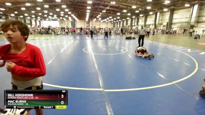 84 lbs Rd# 9- 2:15pm Saturday Final Pool - Mac Burns, Nauman Green vs Bill Kershisnik, Ranger Wrestling Club