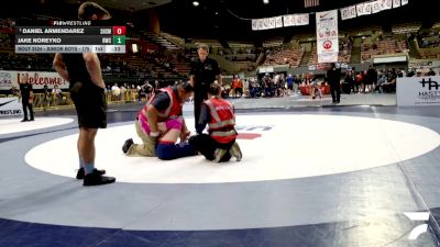 Junior Boys - 175 lbs 3rd Place Match - Daniel Armendarez, Selma High School Wrestling vs Jake Noreyko, Reign Wrestling Club