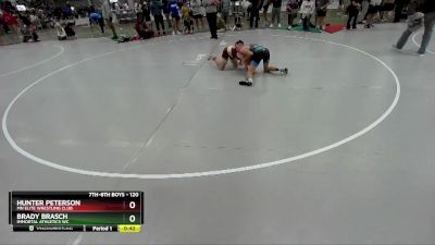 120 lbs Cons. Round 1 - Brady Brasch, Immortal Athletics WC vs Hunter Peterson, MN Elite Wrestling Club