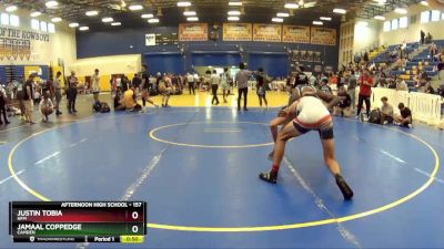 157 lbs Cons. Round 4 - Justin Tobia, NFM vs Jamaal Coppedge, Camden