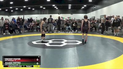 70 lbs Round 4 (6 Team) - Vincent Foster, Mat Assassins vs Juliana Matteo, Lake Wrestling Club