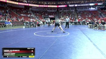 1A-285 lbs Champ. Round 2 - Mason Knipp, Columbus Catholic vs Derek Hilsenbeck, Wapsie Valley