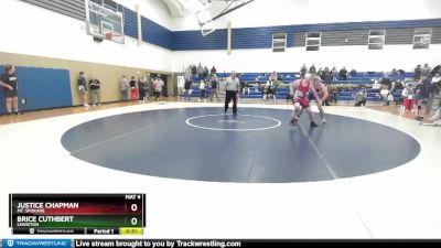 190 lbs Cons. Round 2 - Justice Chapman, Mt. Spokane vs Brice Cuthbert, Lewiston