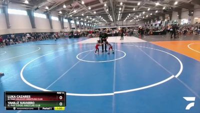 35 lbs Round 1 - Luka Cazares, El Paso Wildcats Wrestling Club vs Yaniliz Navarro, El Paso Supers Wrestling Club