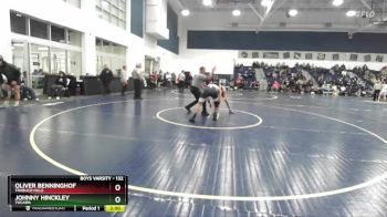 132 lbs Quarterfinal - Oliver Benninghof, Trabuco Hills vs Johnny Hinckley, Yucaipa