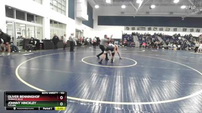 132 lbs Quarterfinal - Oliver Benninghof, Trabuco Hills vs Johnny Hinckley, Yucaipa