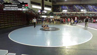 120 lbs Quarterfinal - Drayton Johnson, Eastside vs Gunner Musilunas, Myrtle Beach