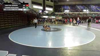 120 lbs Quarterfinal - Drayton Johnson, Eastside vs Gunner Musilunas, Myrtle Beach