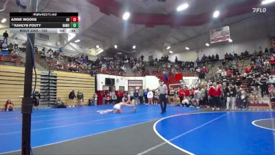 125 lbs Quarterfinal - Kahlyn Fouty, Whiteland vs Addie Woods, Owen Valley