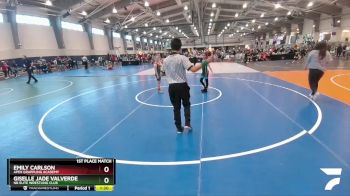 83 lbs 1st Place Match - Giselle Jade Valverde, NB Elite Wrestling Club vs Emily Carlson, Apex Grappling Academy