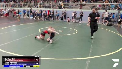 86 lbs Round 1 - Eli Manns, Interior Grappling Academy vs Jack Pegues, Juneau Youth Wrestling Club Inc.