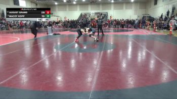 95 lbs Cons. Round 5 - August Grams, Centennial Youth Wrestling vs Macoy Kopp, TCU