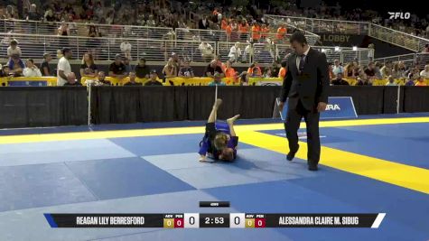 Alessandra Claire M. Sibug vs Reagan Lily Berresford 2025 Pan Kids Jiu-Jitsu IBJJF Championship