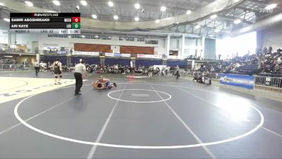 160 lbs Round 1 (3 Team) - Ari Kaye, Long Beach Sr vs Samir Aboshreakh, West Genesee Sr HS
