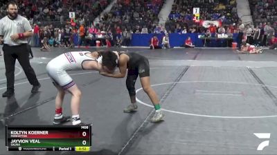 95 lbs Cons. Semi - Jayvion Veal, Salina vs Koltyn Koerner, Manhattan