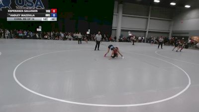 105 lbs Cons. Rd Of 16 - Esperanza Gallegos, Volcano Vista High School Wrestling vs Hadley Mazzulla, Hawks Wrestling Club (Lincoln)