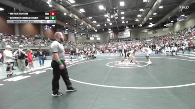 3A 150 lbs Champ. Round 1 - Ryker Boren, Richfield vs Spartan Stradinger, Union