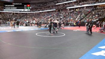 132-3A 3rd Place Match - Dylan Paris, Eaton vs Logan Vannest, Platte Valley