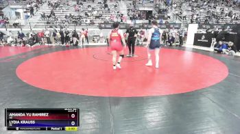 72 lbs Champ. Round 1 - Amanda Yu Ramirez, AZ vs Lydia Krauss, MI