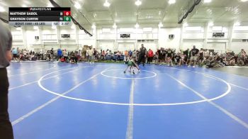 45 lbs 5th Place - Matthew Sabol, IN vs Grayson Curtin, PA