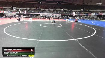 120 lbs Semis & Wb (16 Team) - Benjamin Rosenberg, Ocean Lakes vs Tyler Delcollo, Delaware Military Academy