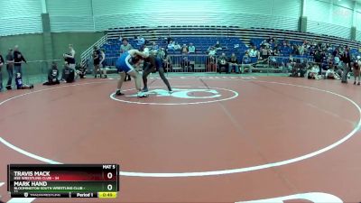 132 lbs Round 4 (6 Team) - Travis Mack, HSE Wrestling Club vs Mark Hand, Bloomington South Wrestling Club