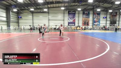 96 lbs Rd# 7- 10:45am Saturday Final Pool - Jude Justice, Terps XPress vs Nolan Petit, NCWAY National Team