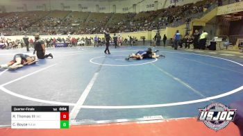 110 lbs Quarterfinal - Ricky Thomas III, OKC Saints Wrestling vs Cooper Boyce, R.A.W.