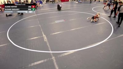 8U GIRLS - 44.8-49.2 Semis - Eloise Hotvet, Lakeville Youth Wrestling Association vs Sloane Sweazey, Princeton Wrestling