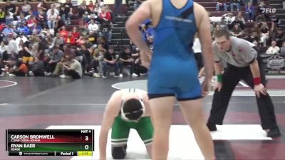 215 lbs 13th Place Match - Ryan Baer, Osage vs Carson Bromwell, Clear Creek-Amana