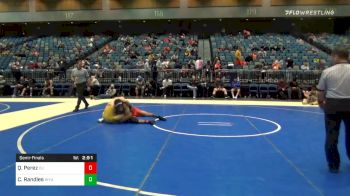 165 lbs Semifinal - Quentin Perez, Campbell vs Casey Randles, Wyoming