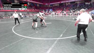 285 lbs D2/d3 - Semi-finals (sat 10:00am.) - Devin Otto, Coleman vs Dalton Wolf, Fennimore