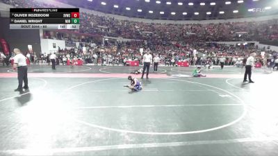 60 lbs Champ. Round 1 - Daniel Wright, Northwestern vs Oliver Rozeboom, Stoughton Vikings Wrestling Club