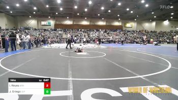 76 lbs Consi Of 8 #1 - Isaiah Reyes, Arvin Grizzlies vs Jacob Griego, LA FAMILIA NEW MEXICO