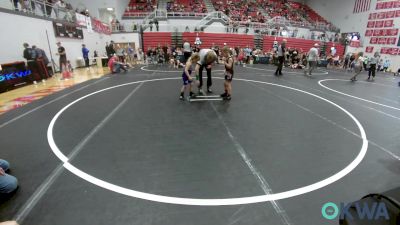 46 lbs Round Of 16 - Kannon Anderson, Comanche Takedown Club vs Axle Hatcher, Harrah Little League Wrestling