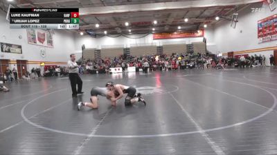 138 lbs Champ. Round 2 - Urijah Lopez, Perrysburg vs Luke Kaufman, Garrettsville Garfield