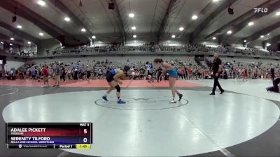 145 lbs Semifinal - Adalee Pickett, Missouri vs Serenity Tilford, Rolla High School Wrestling