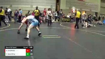 129 lbs Round 2 (6 Team) - Sammie Spaulding, Peer Pressure vs AUSTIN GYORKOS, Elite Athletic Club W.E.