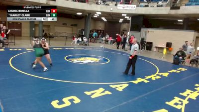 235 lbs 3rd Place Match - Marley Clark, Unattached vs Ariana Bonilla, Unattached