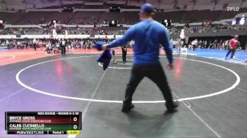 Rookie K-2 56 Champ. Round 1 - Caleb Cuciniello, Mathews Youth Wrestling Club vs Bryce Gross, Mathews Youth Wrestling Club