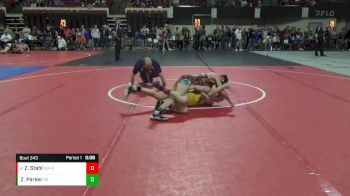 116 lbs Cons. Round 6 - Zayden Stahl, North Big Horn Rams Wrestling vs Zan Parker, 208 Badgers