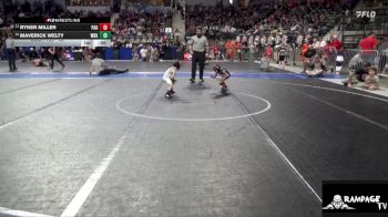 40 lbs Cons. Round 1 - Maverick Welty, Wichita Blue Knights vs Ryker Miller, Paola