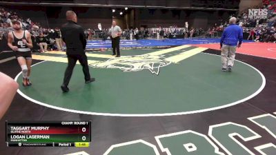 6A - 126 lbs Champ. Round 1 - Logan Lagerman, Manhattan vs Taggart Murphy, Olathe North