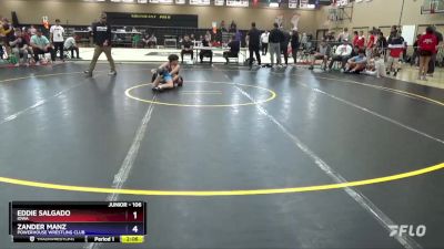 106 lbs Round 2 - Eddie Salgado, Iowa vs Zander Manz, Powerhouse Wrestling Club