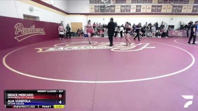 207 lbs Quarterfinal - Alia Vunipola, Skyline College vs Grace Mercado, Sacramento City College