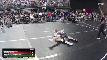 85 lbs Quarterfinals (8 Team) - Brantley Williams, Kansas Anaconda vs Clint Thompson, Nebraska Blue