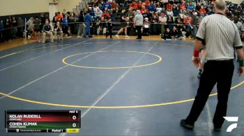 150 lbs Quarterfinal - Nolan Rudesill, Howland vs Cohen Klimak, Streetsboro