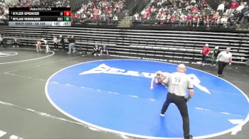 5A 126 lbs Semifinal - Kyler Spencer, Spanish Fork vs Rylan Winward, Box Elder
