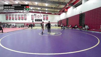 110 lbs Round 2 (3 Team) - Zayna Nasrah, Skyline College vs Leslie De Anda, Bakersfield College