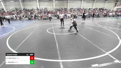 89 lbs Quarterfinal - Arian Sanchez, Stout Wr Ac vs Landen Boothe, NM Beast